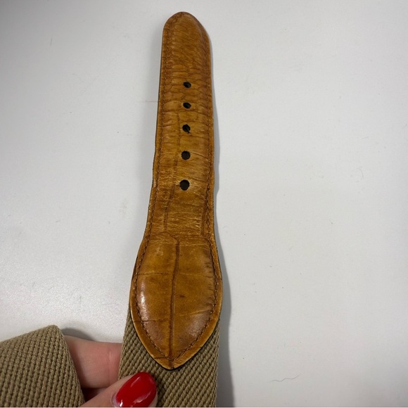 Trafalgar canvas leather belt handcrafted in USA size 42-44.5” - Picture 9 of 9